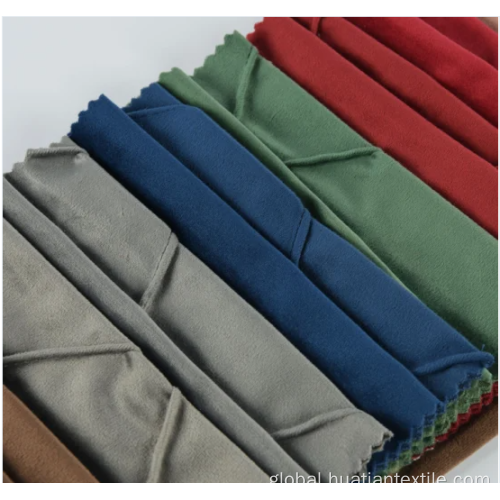 Warp Knitted Suede Fabric Warp Knitted Suede bonded loop velvet for furniture Manufactory